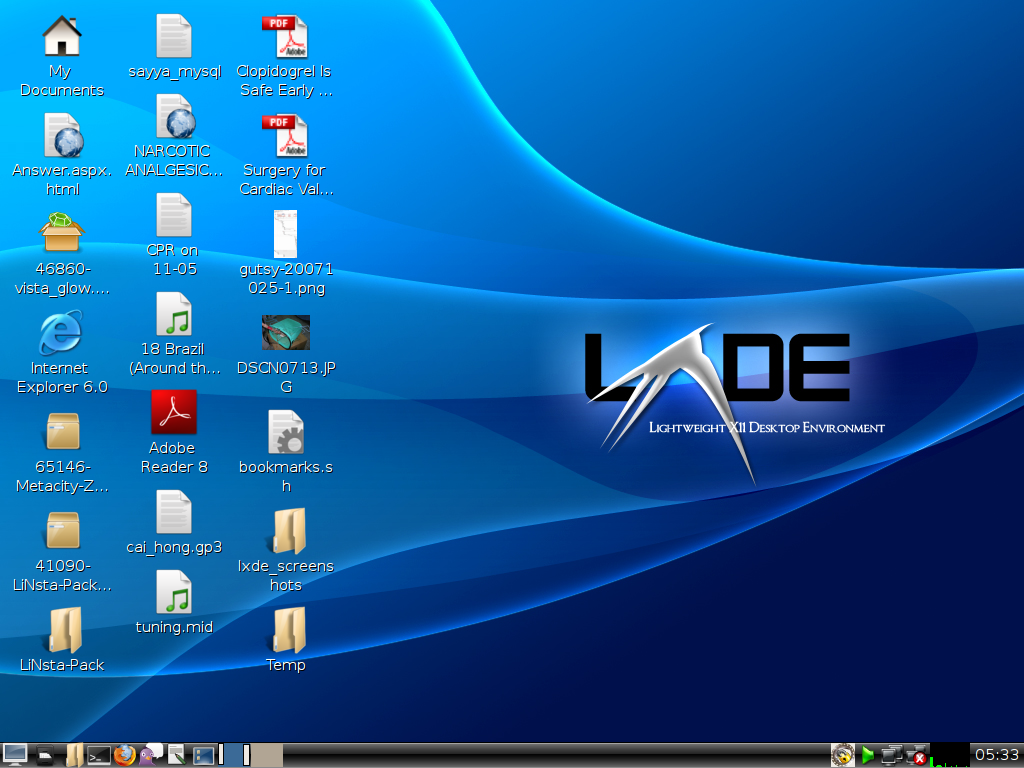 LXDE Desktop Environment