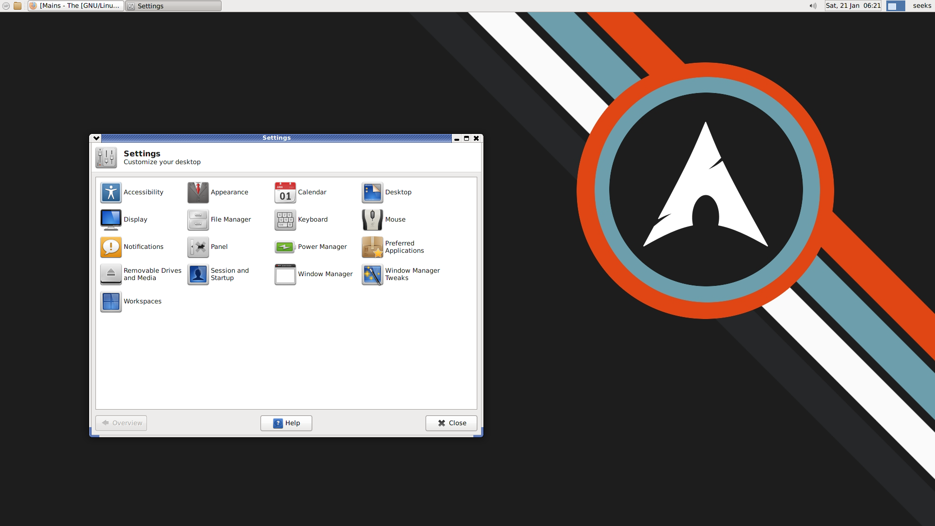 XFCE Desktop Environment